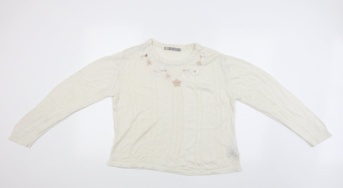 Akal Collection Womens Beige   Pullover Jumper Size S