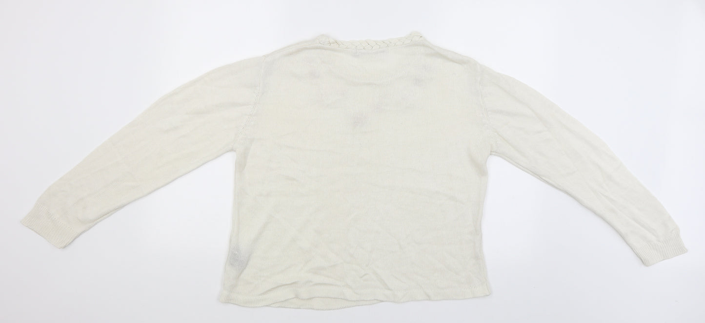 Akal Collection Womens Beige   Pullover Jumper Size S