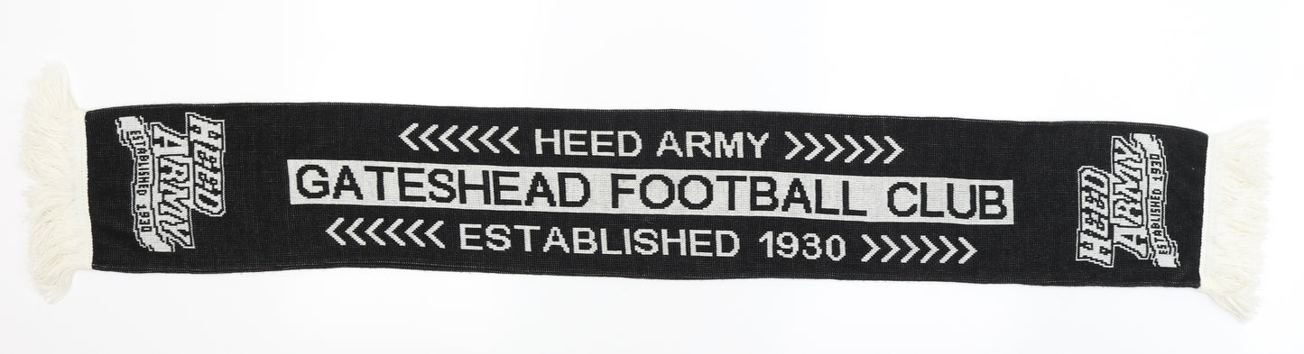 Gateshead FC Mens Black   Scarf  One Size