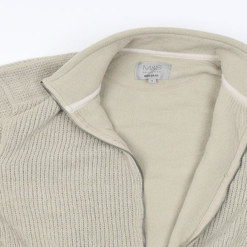 M&S Womens Beige   Jacket  Size L
