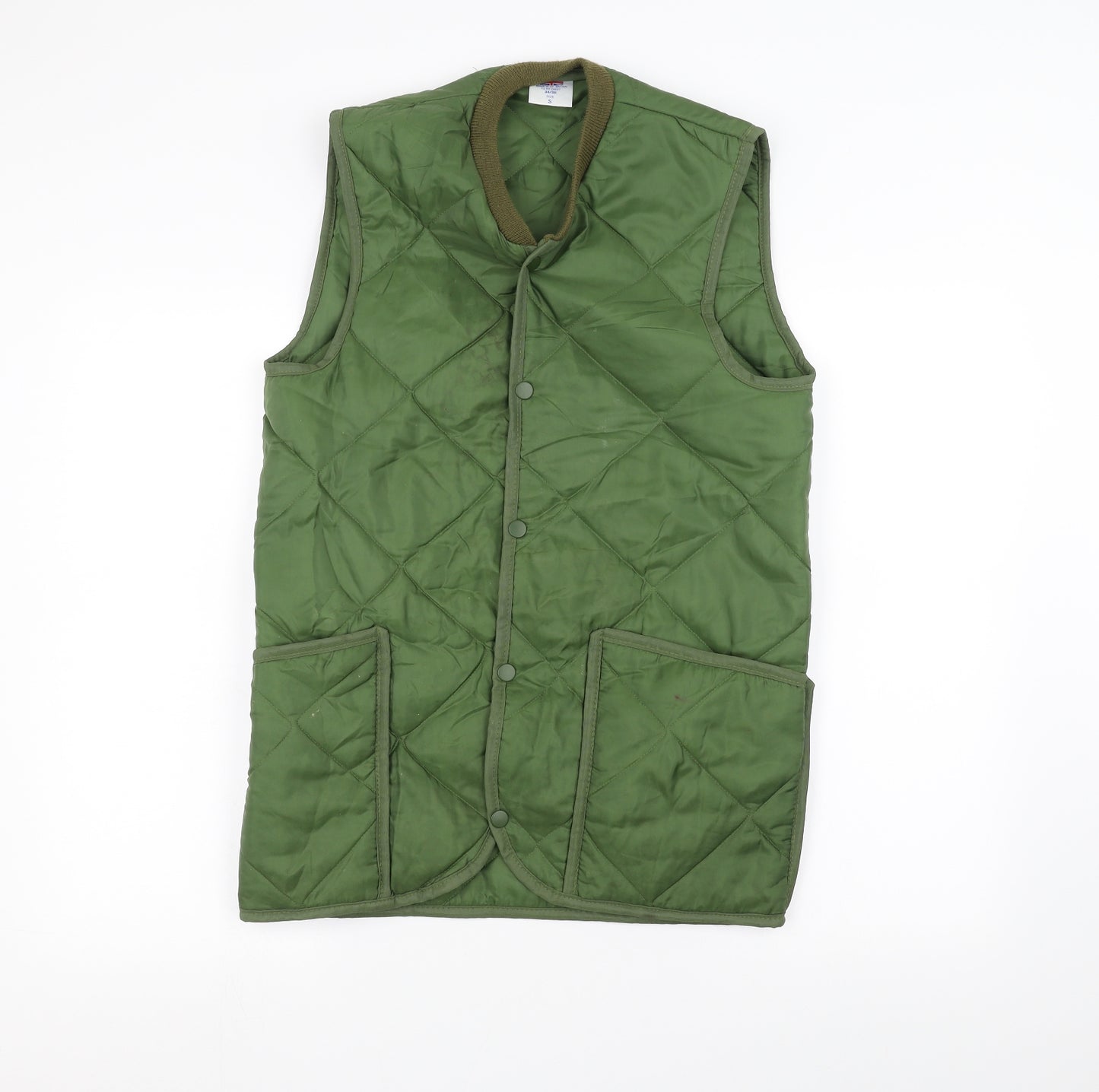 Preworn Mens Green   Gilet Coat Size S