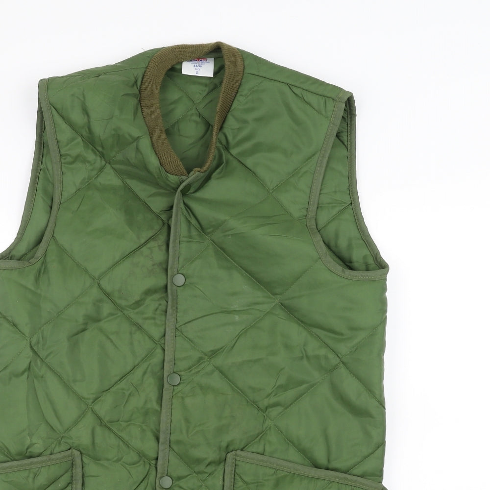 Preworn Mens Green   Gilet Coat Size S