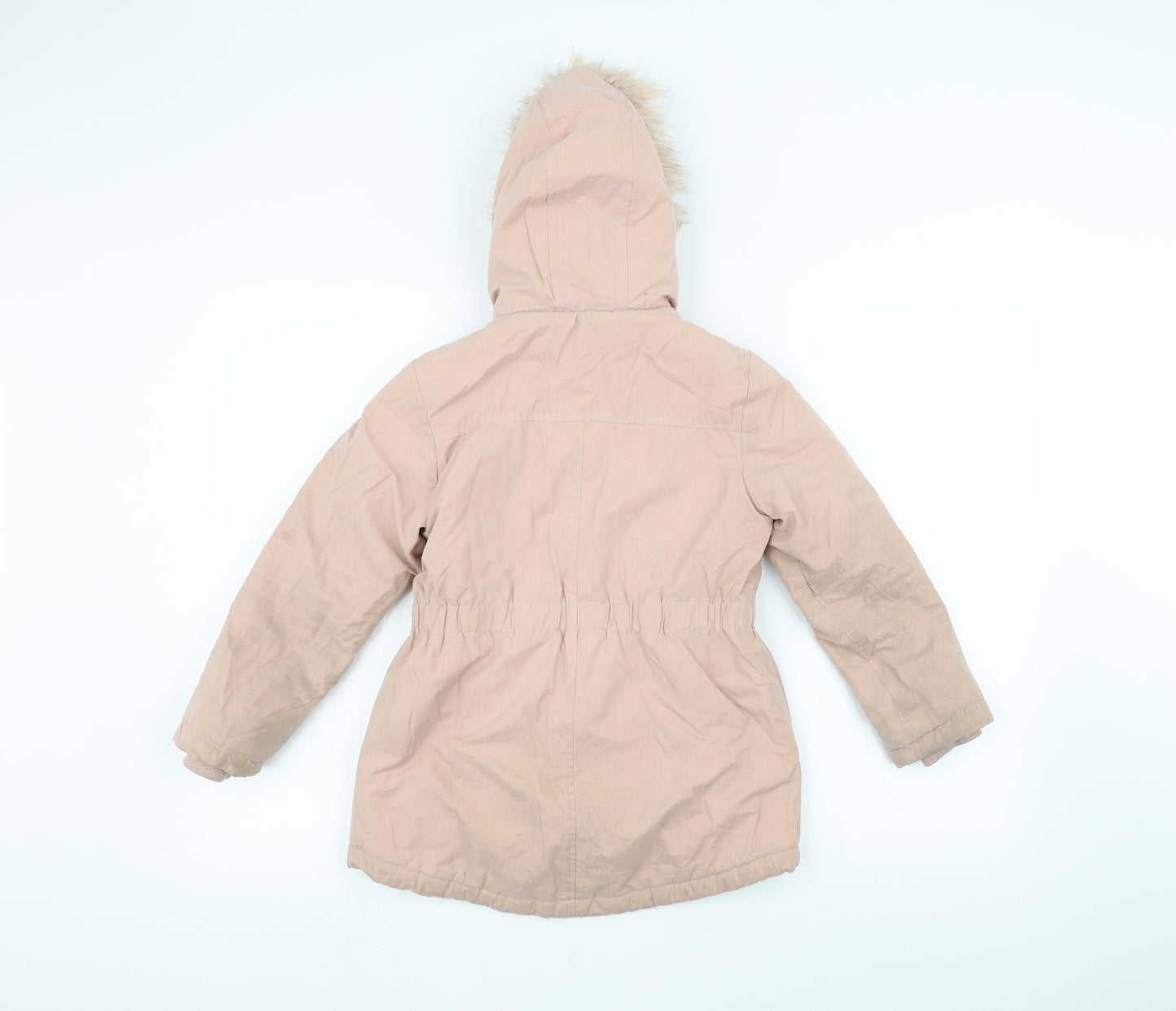 George Girls Pink   Parka Coat Size 7-8 Years