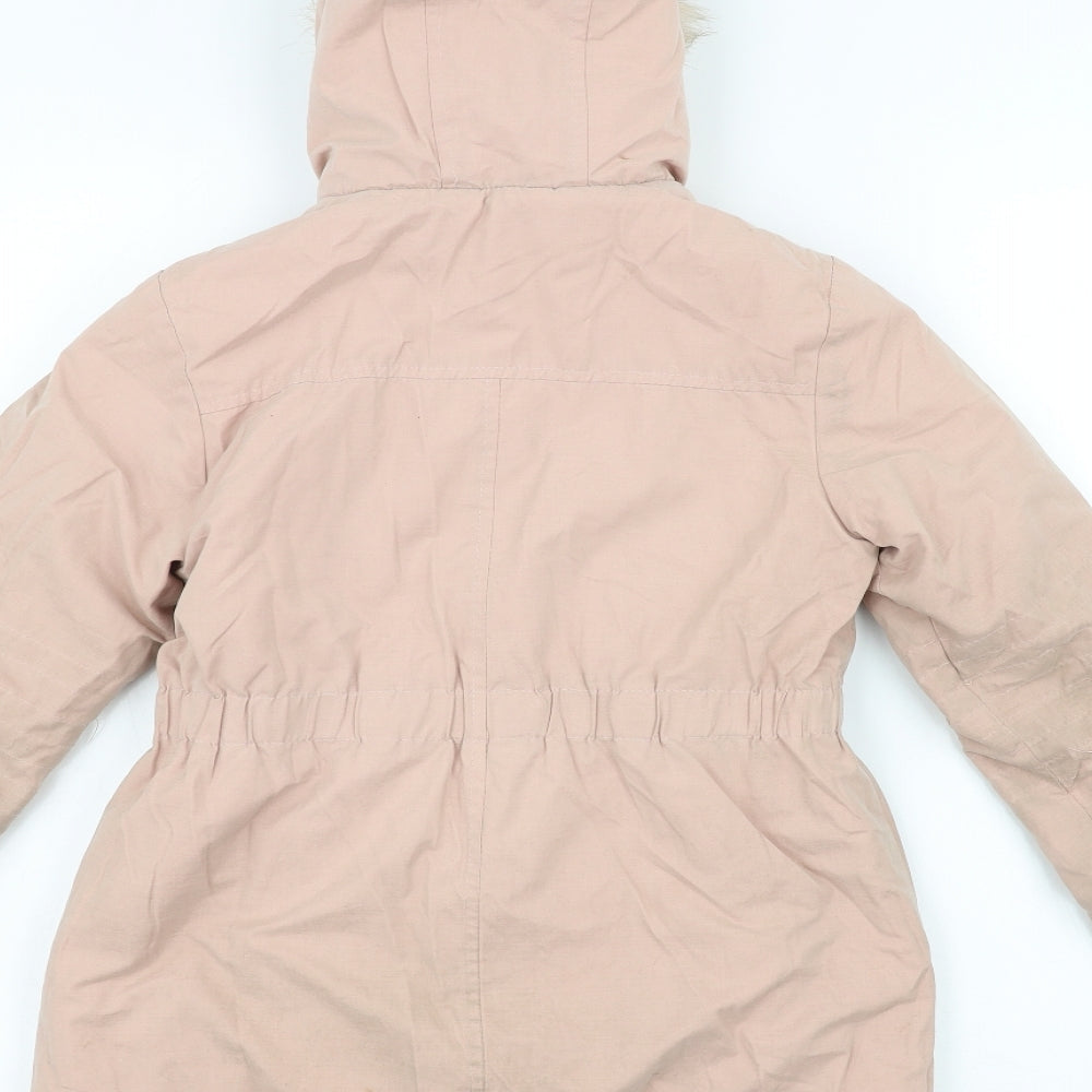 George Girls Pink   Parka Coat Size 7-8 Years