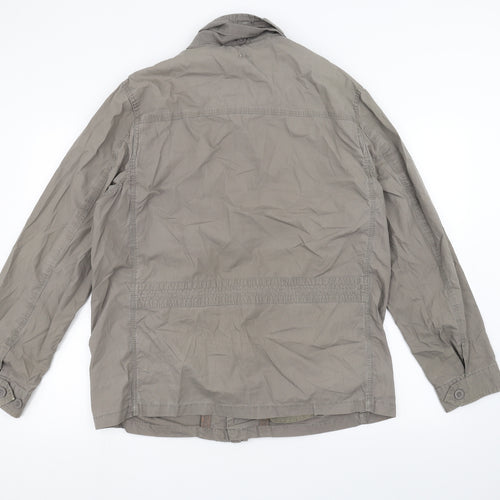 MANTARAY PRODUCTS Mens Grey   Pea Coat Coat Size M