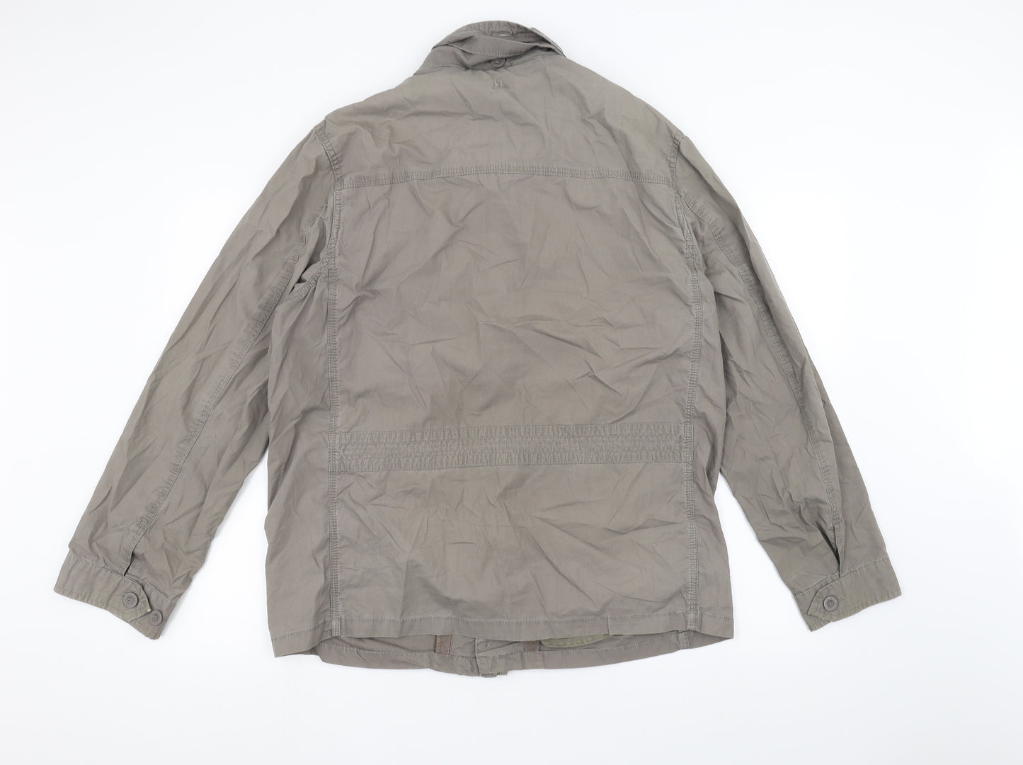 MANTARAY PRODUCTS Mens Grey   Pea Coat Coat Size M