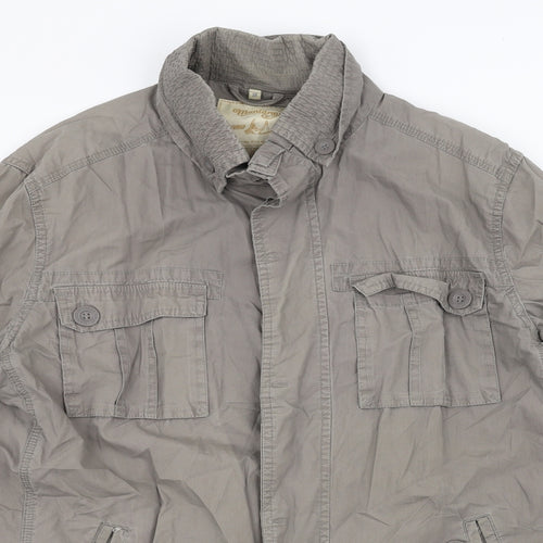 MANTARAY PRODUCTS Mens Grey   Pea Coat Coat Size M
