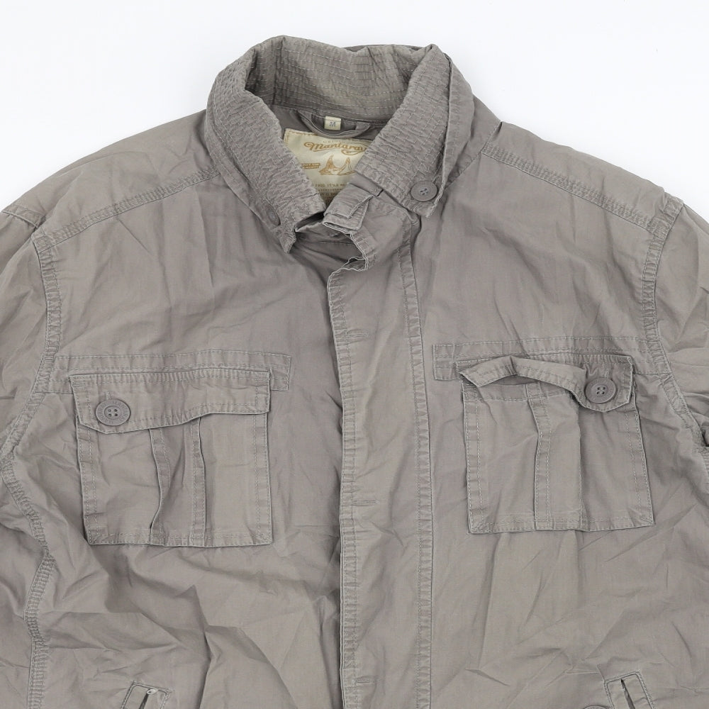 MANTARAY PRODUCTS Mens Grey   Pea Coat Coat Size M