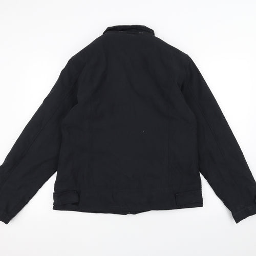 Etam Womens Black   Pea Coat Coat Size 14