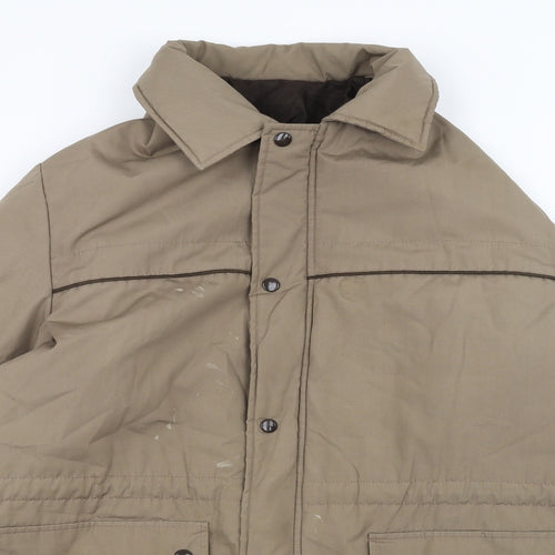 stmichael Mens Brown   Pea Coat Coat Size M