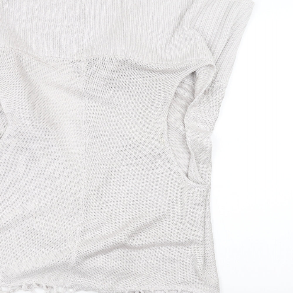 Topshop Womens White   Jacket Coatigan Size 16