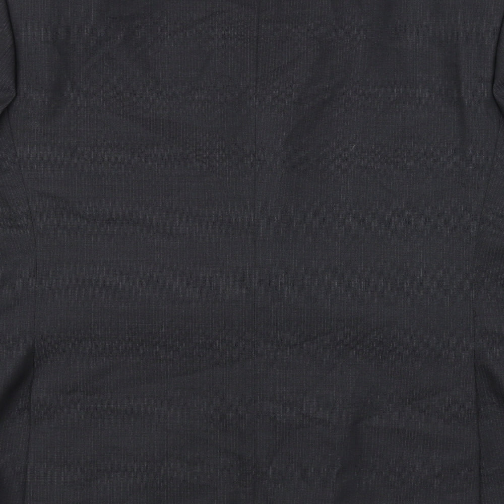 Tom English Mens Black   Jacket Suit Jacket Size 36