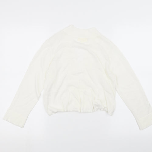 Linea Womens White   Cardigan Jumper Size M