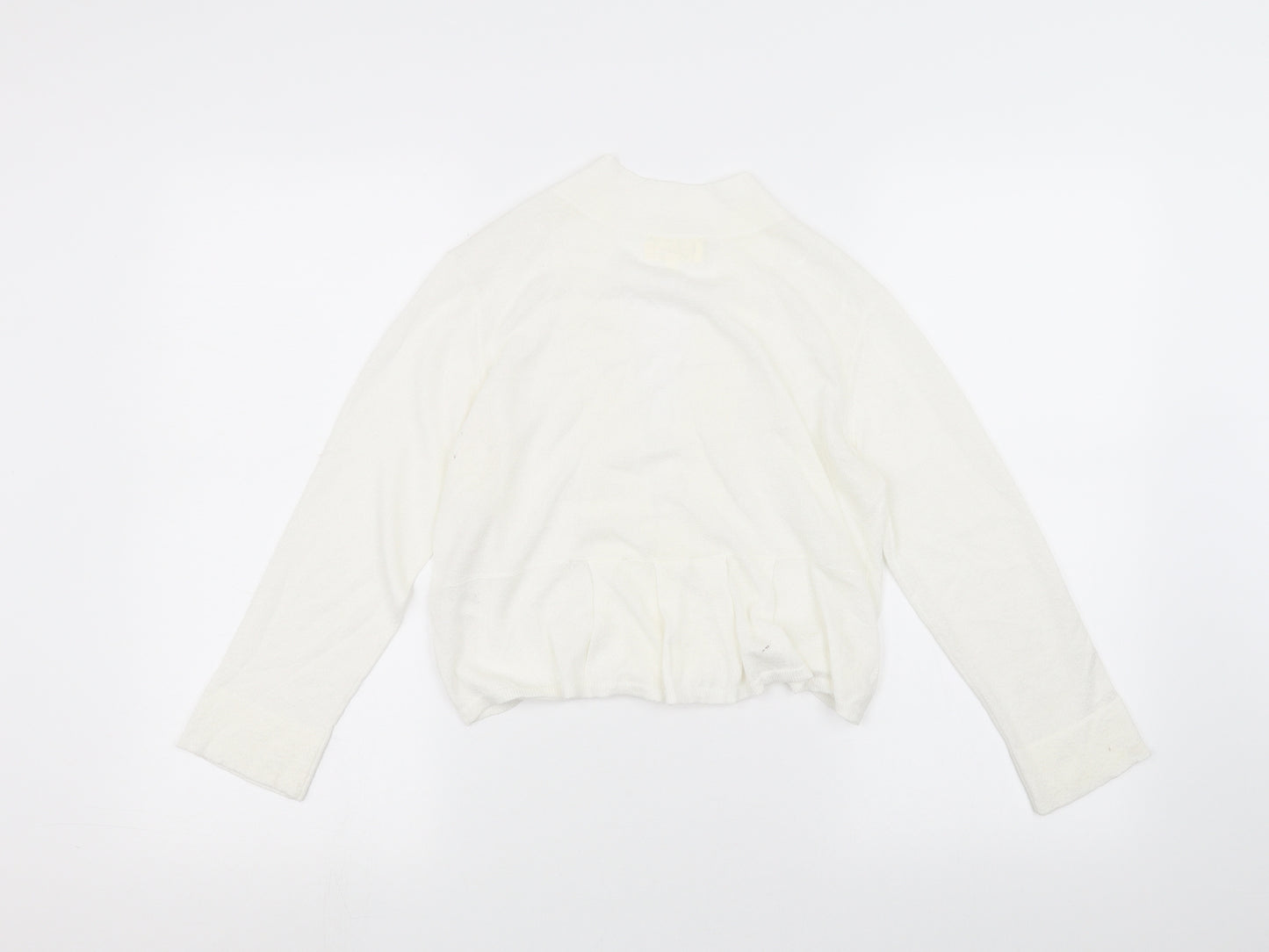 Linea Womens White   Cardigan Jumper Size M