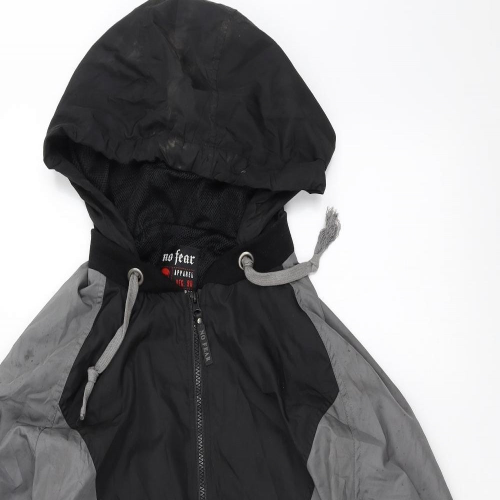 No Fear Mens Black   Parka Coat Size XL