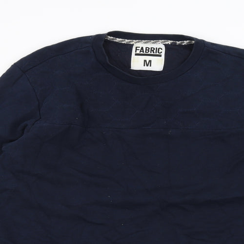 Fabric Mens Blue   Pullover Jumper Size M