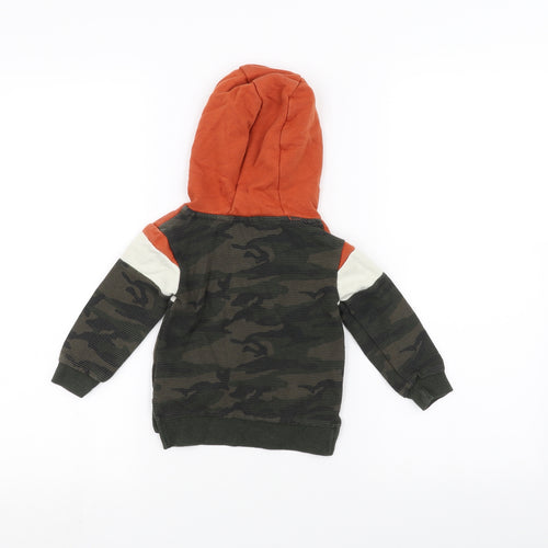 Primark Boys Orange   Pullover Hoodie Size 12-13 Years