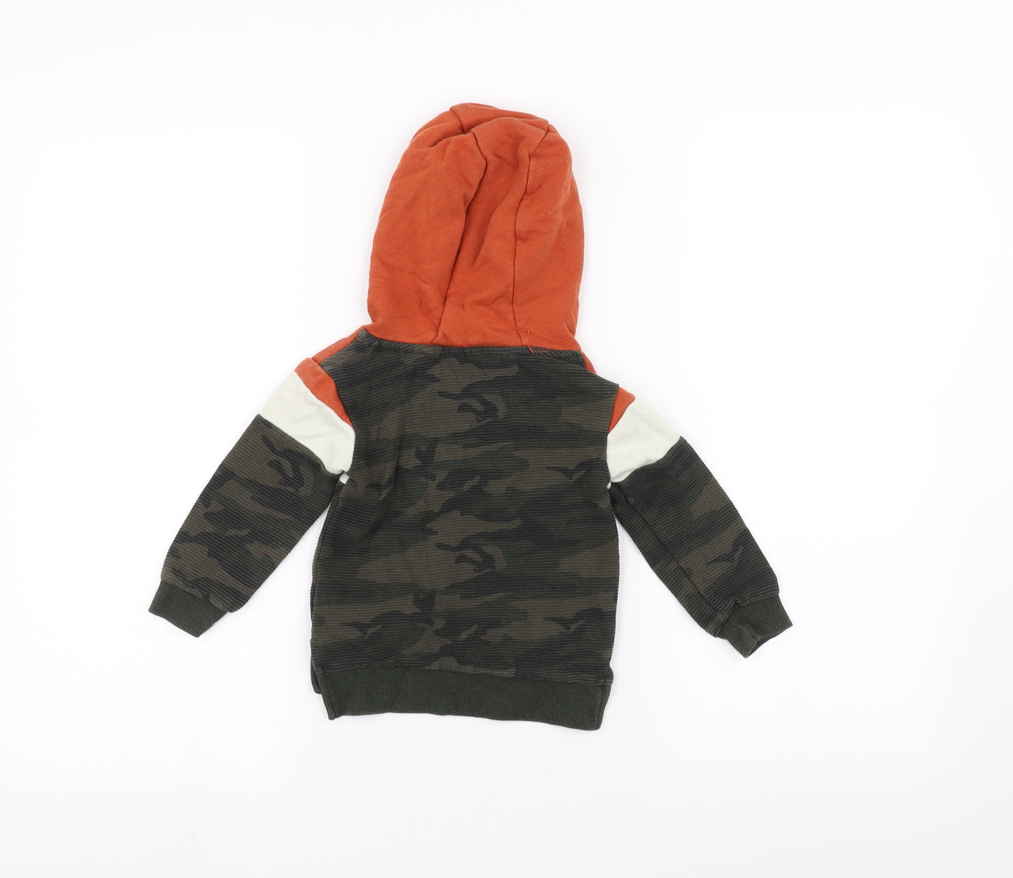 Primark Boys Orange   Pullover Hoodie Size 12-13 Years