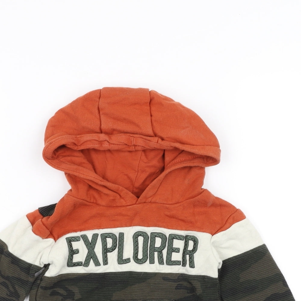 Primark Boys Orange   Pullover Hoodie Size 12-13 Years