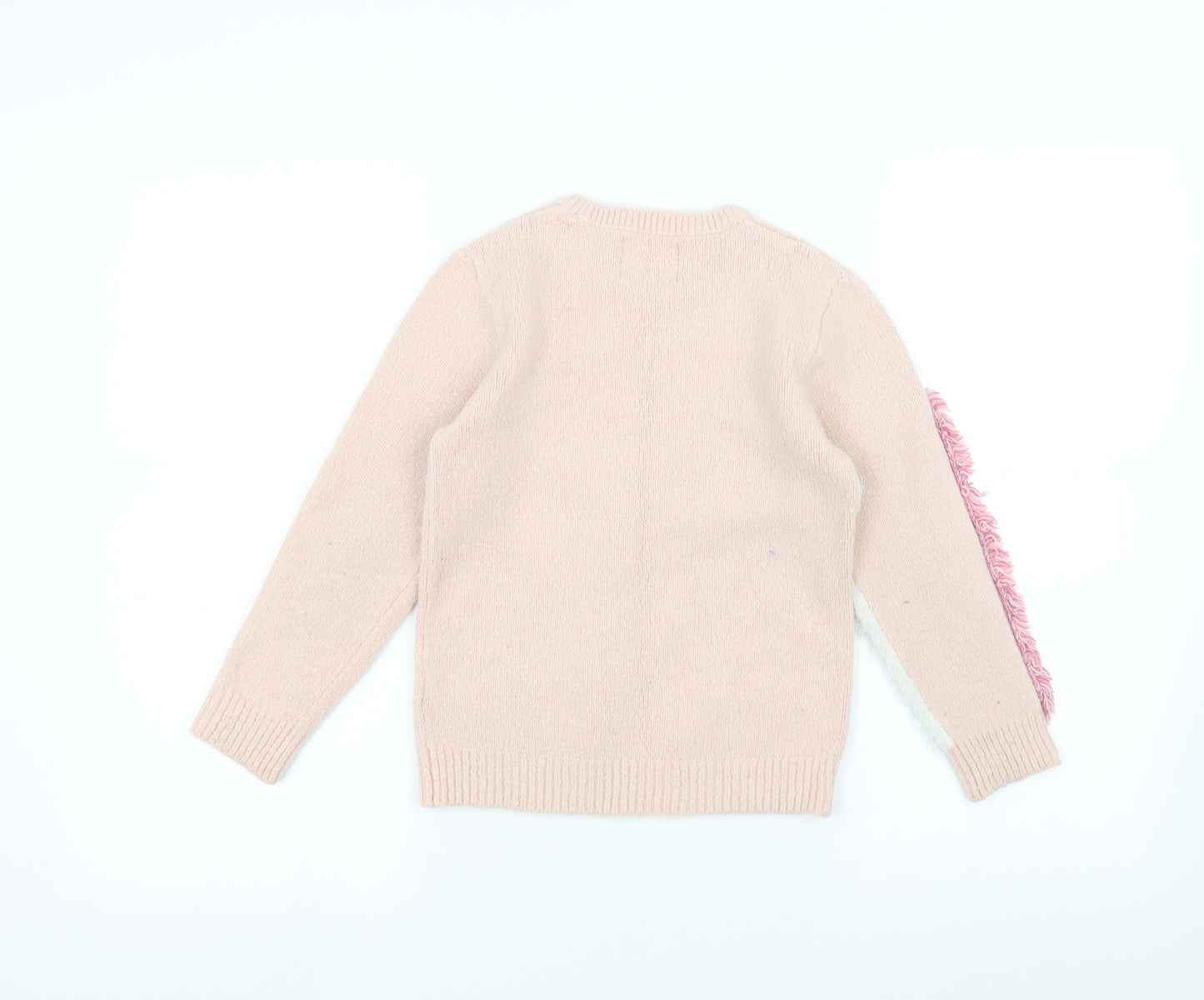 F&F Girls Pink   Pullover Jumper Size 7-8 Years  - Unicorn