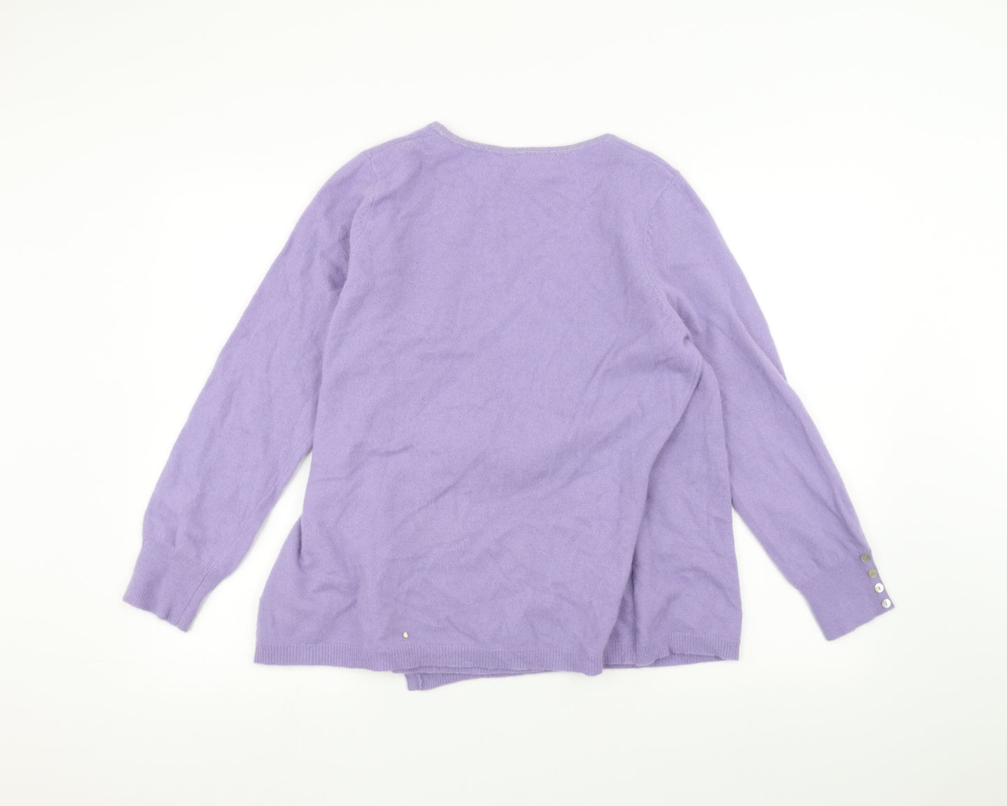 Ann Harvey Womens Purple   Cardigan Jumper Size 16