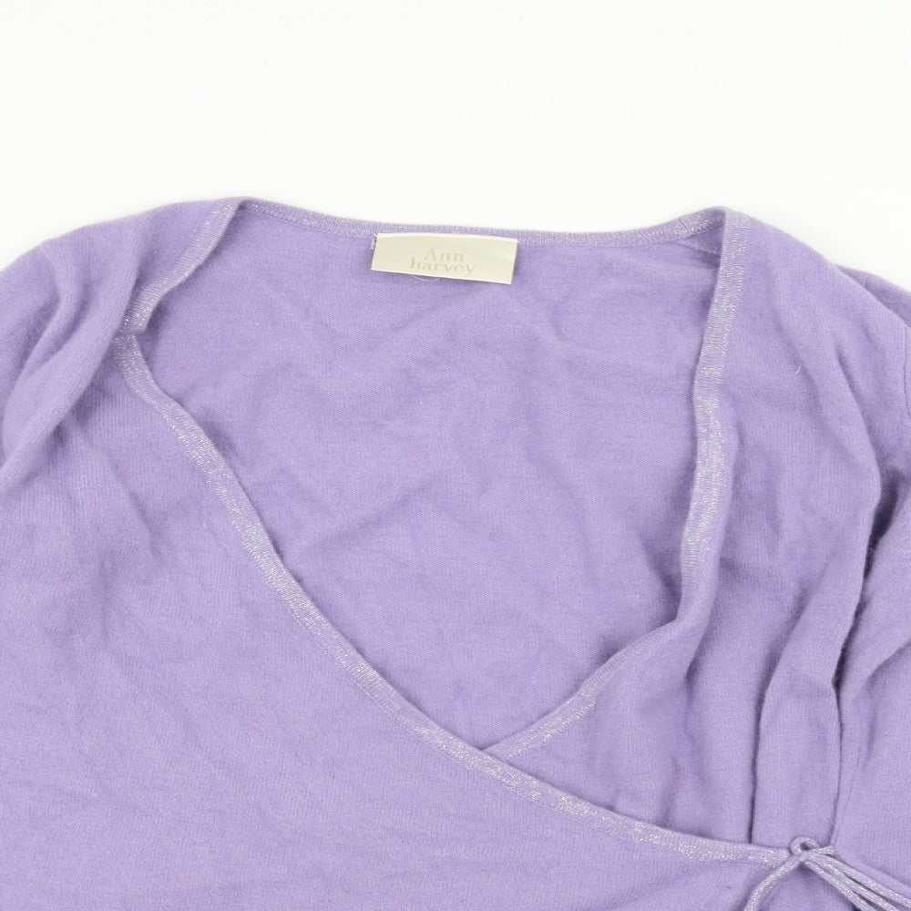 Ann Harvey Womens Purple   Cardigan Jumper Size 16