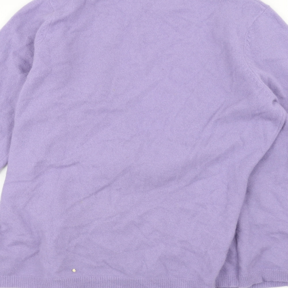 Ann Harvey Womens Purple   Cardigan Jumper Size 16
