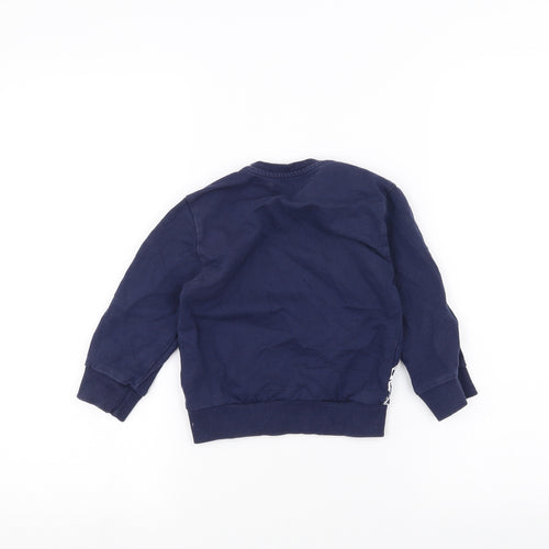 Rebel Girls Blue   Pullover Jumper Size 2-3 Years