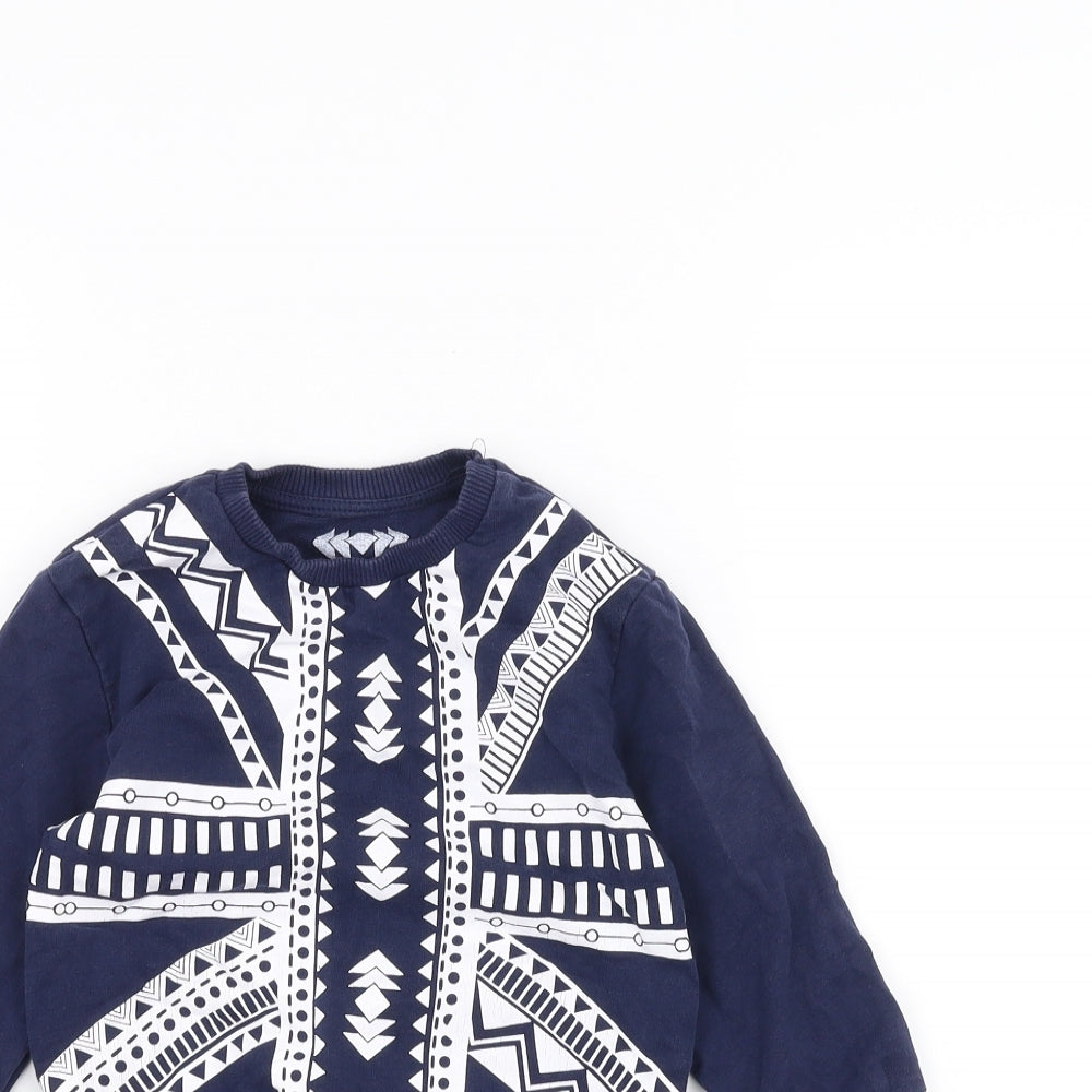 Rebel Girls Blue   Pullover Jumper Size 2-3 Years