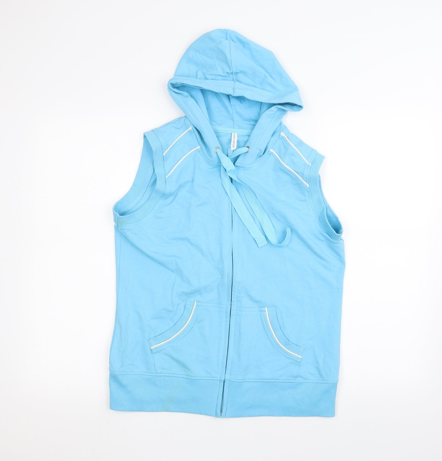 Marks and Spencer Womens Blue   Full Zip Hoodie Size 14