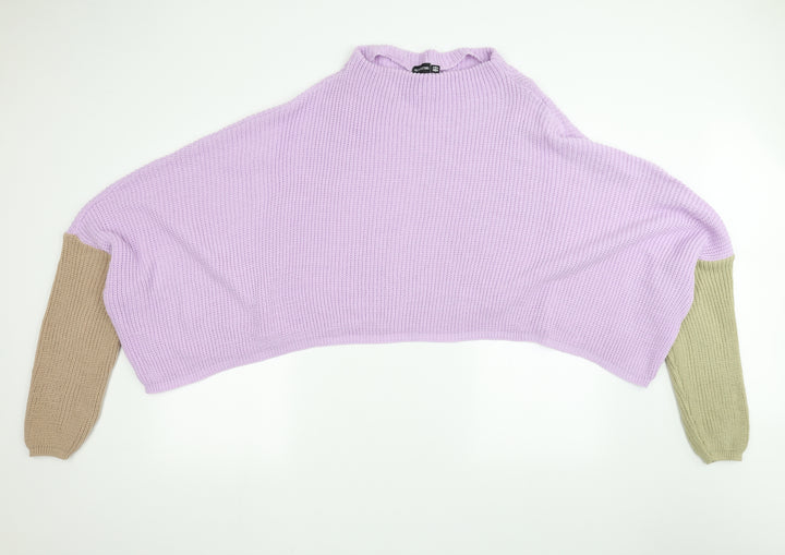 PRETTYLITTLETHING Womens Purple  Knit Pullover Jumper Size 16