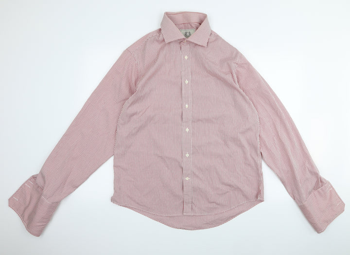 Preworn Mens Red    Button-Up Size 17
