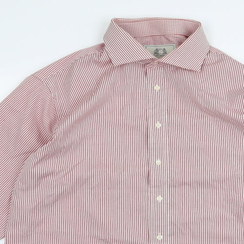Preworn Mens Red    Button-Up Size 17