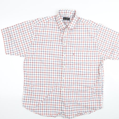 TOM SAYERS Mens White    Button-Up Size XL