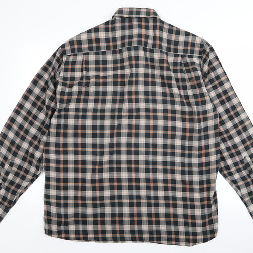 Morgan Mens Black    Button-Up Size XL