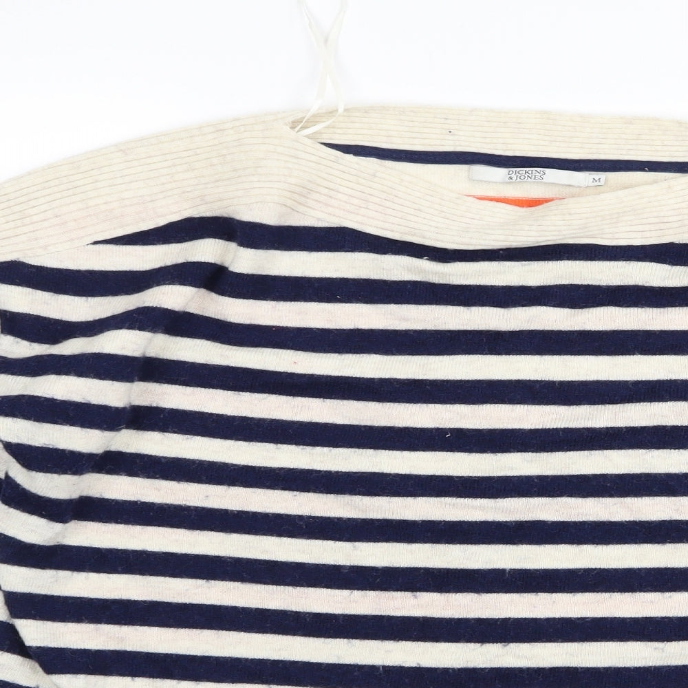 Dickens & jones Womens Multicoloured Striped  Pullover Jumper Size M  - v
