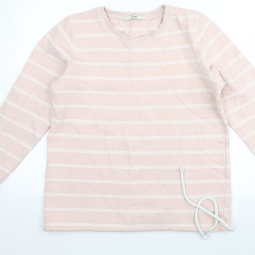 geirge Womens Pink Striped Rayon Pullover Jumper Size 14