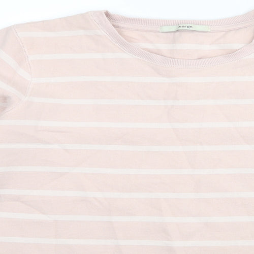 geirge Womens Pink Striped Rayon Pullover Jumper Size 14