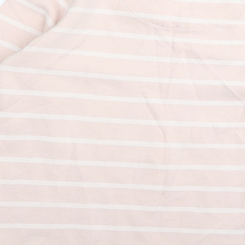 geirge Womens Pink Striped Rayon Pullover Jumper Size 14