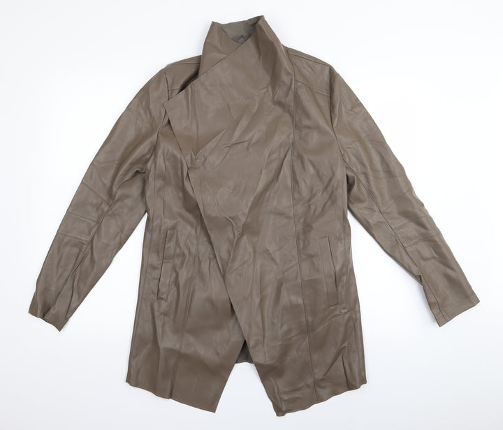 Preworn Womens Brown Jacket Size 14