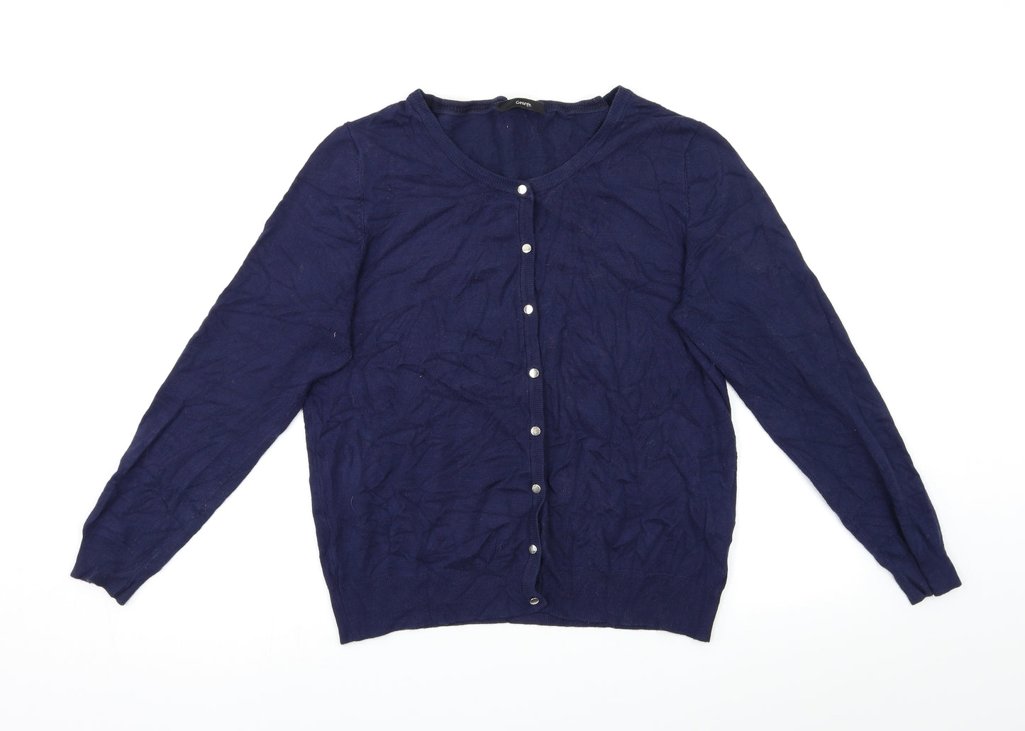 George Womens Blue  Knit Cardigan Jumper Size 14