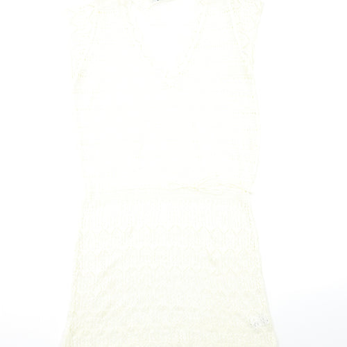 M&Co  Womens Beige  Rayon Jumper Dress  Size 14