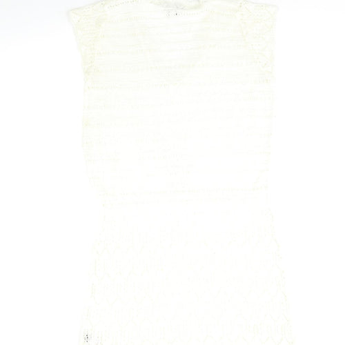 M&Co  Womens Beige  Rayon Jumper Dress  Size 14