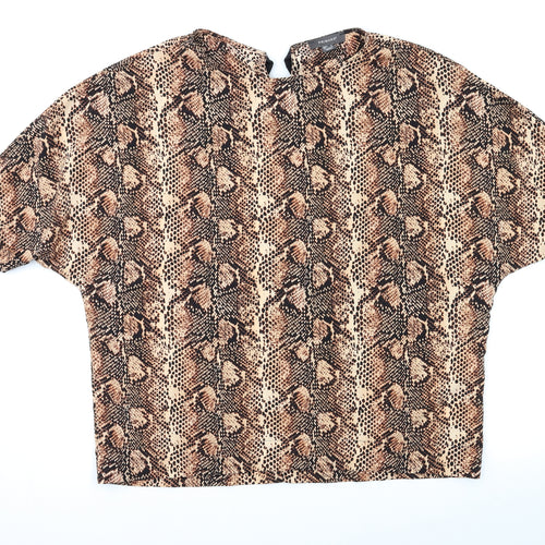 Primark Womens Multicoloured Animal Print  Basic Blouse Size 14