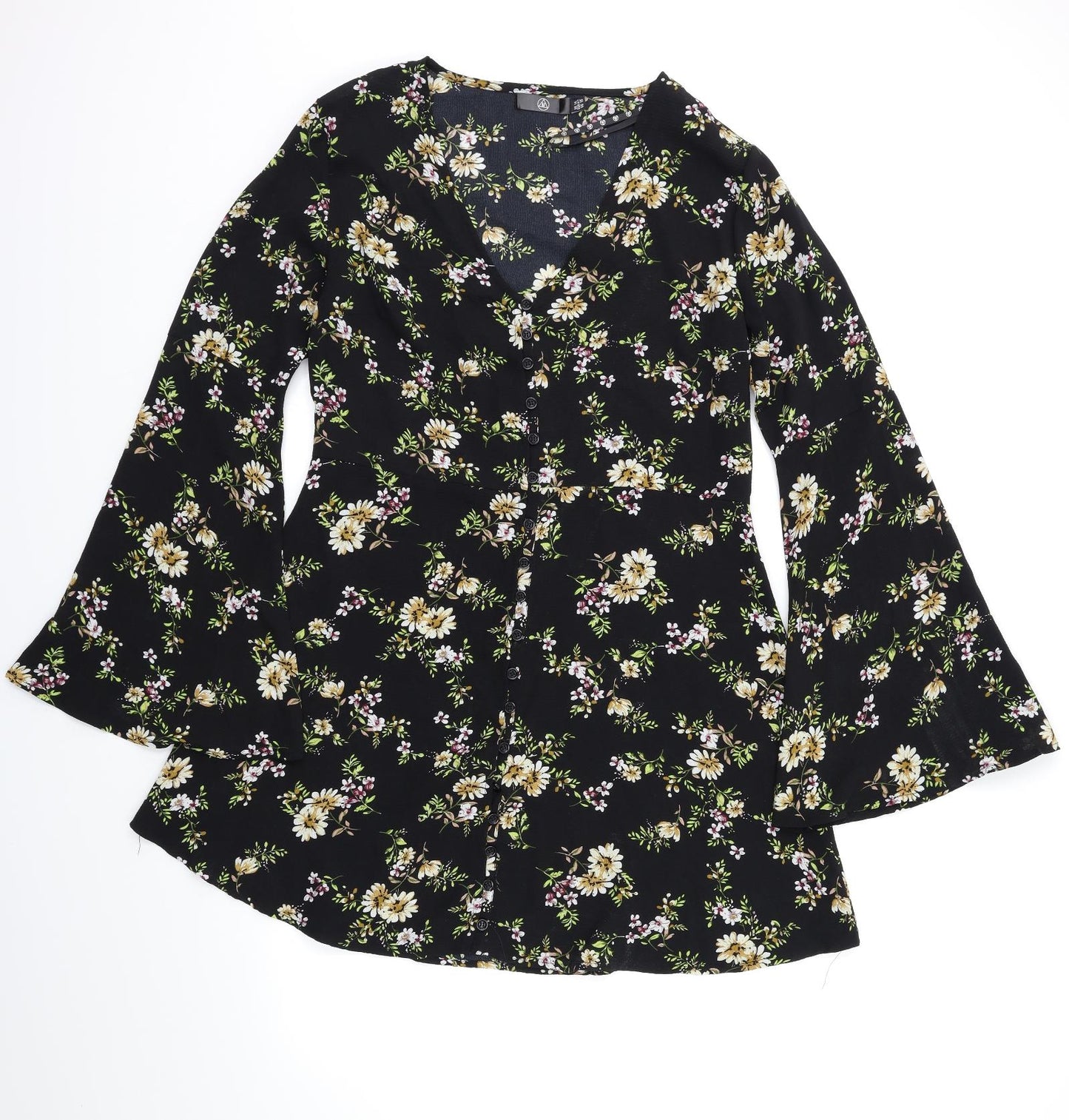 Missguided Womens Beige Floral  Fit & Flare  Size 14