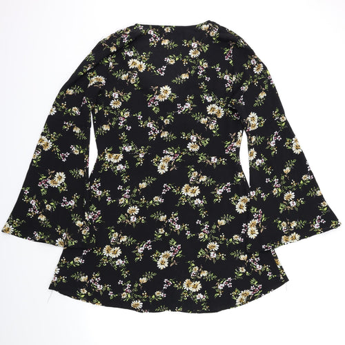 Missguided Womens Beige Floral  Fit & Flare  Size 14