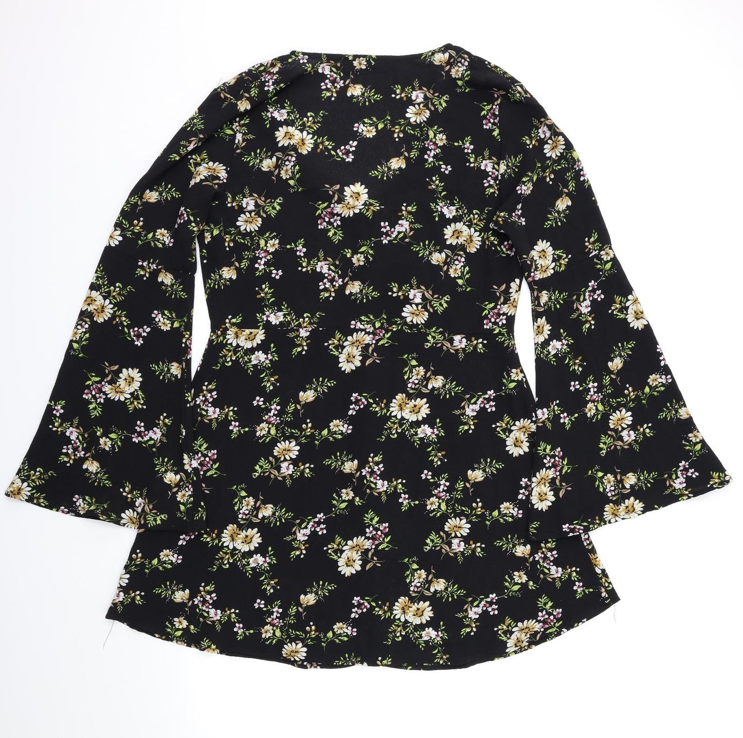 Missguided Womens Beige Floral  Fit & Flare  Size 14