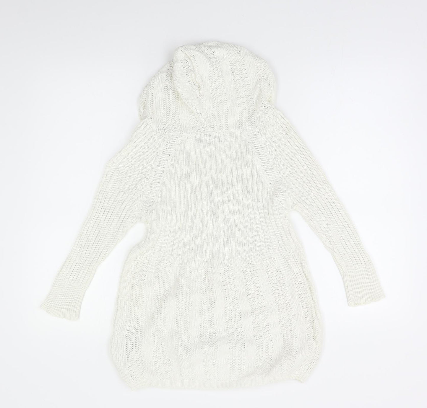 Zara Girls Ivory  Knit Tunic Jumper Size S