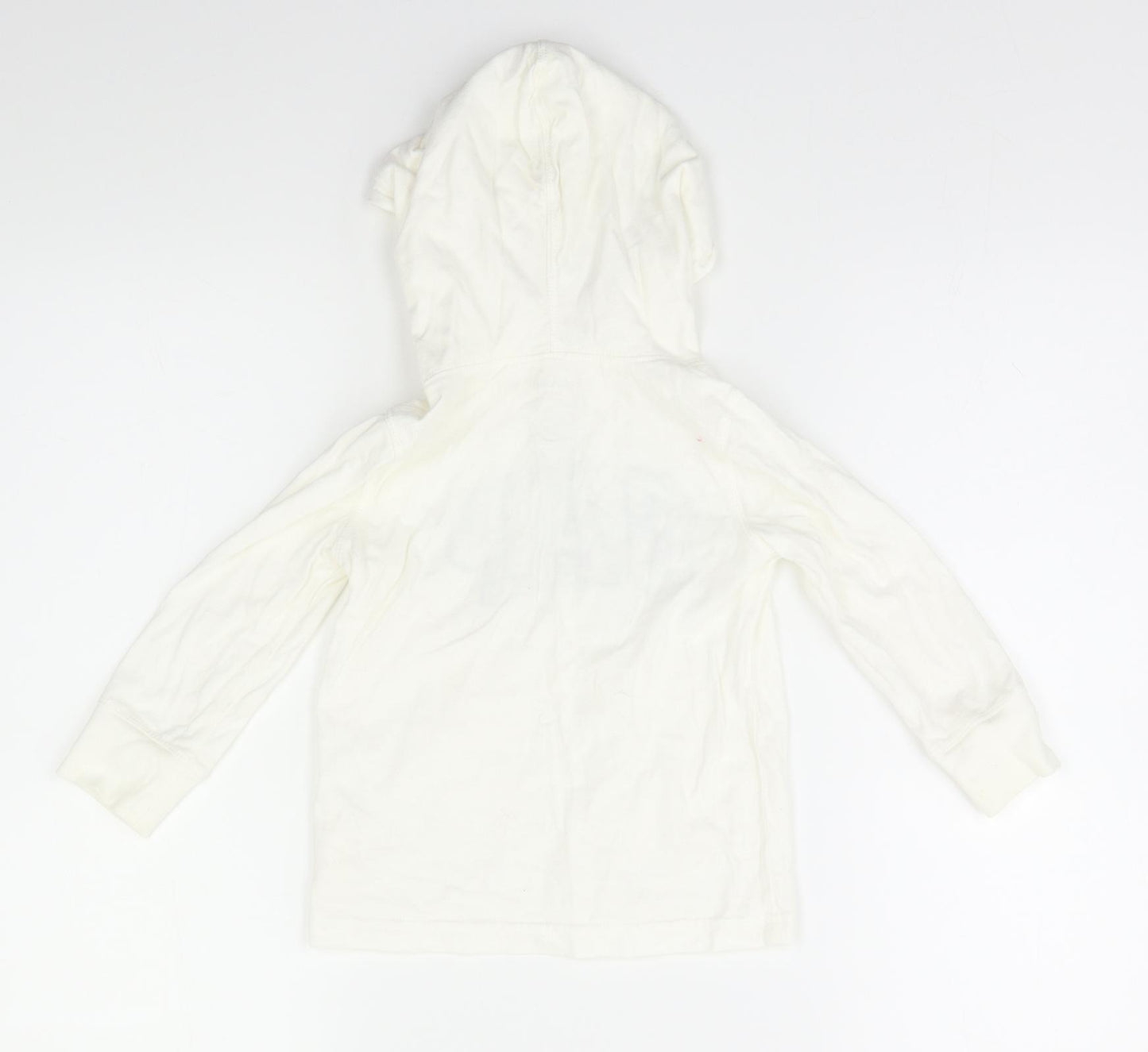 Baby Gap Boys Ivory  Flannel Pullover Hoodie Size 2 Years