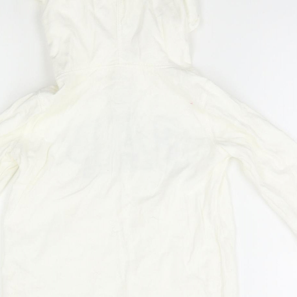 Baby Gap Boys Ivory  Flannel Pullover Hoodie Size 2 Years